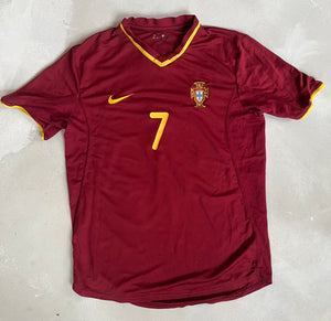 Portugal 2000 Vintage Ronaldo Home Kit-thegebeandthebebe