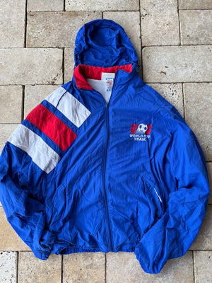 1994 US World Cup Team Large Hooded Jacket-thegebeandthebebe